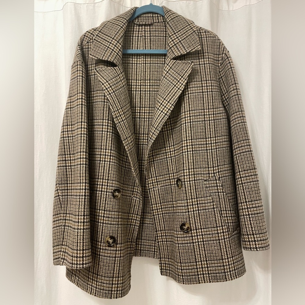 & Other Stories Relaxed double-breasted wool coat